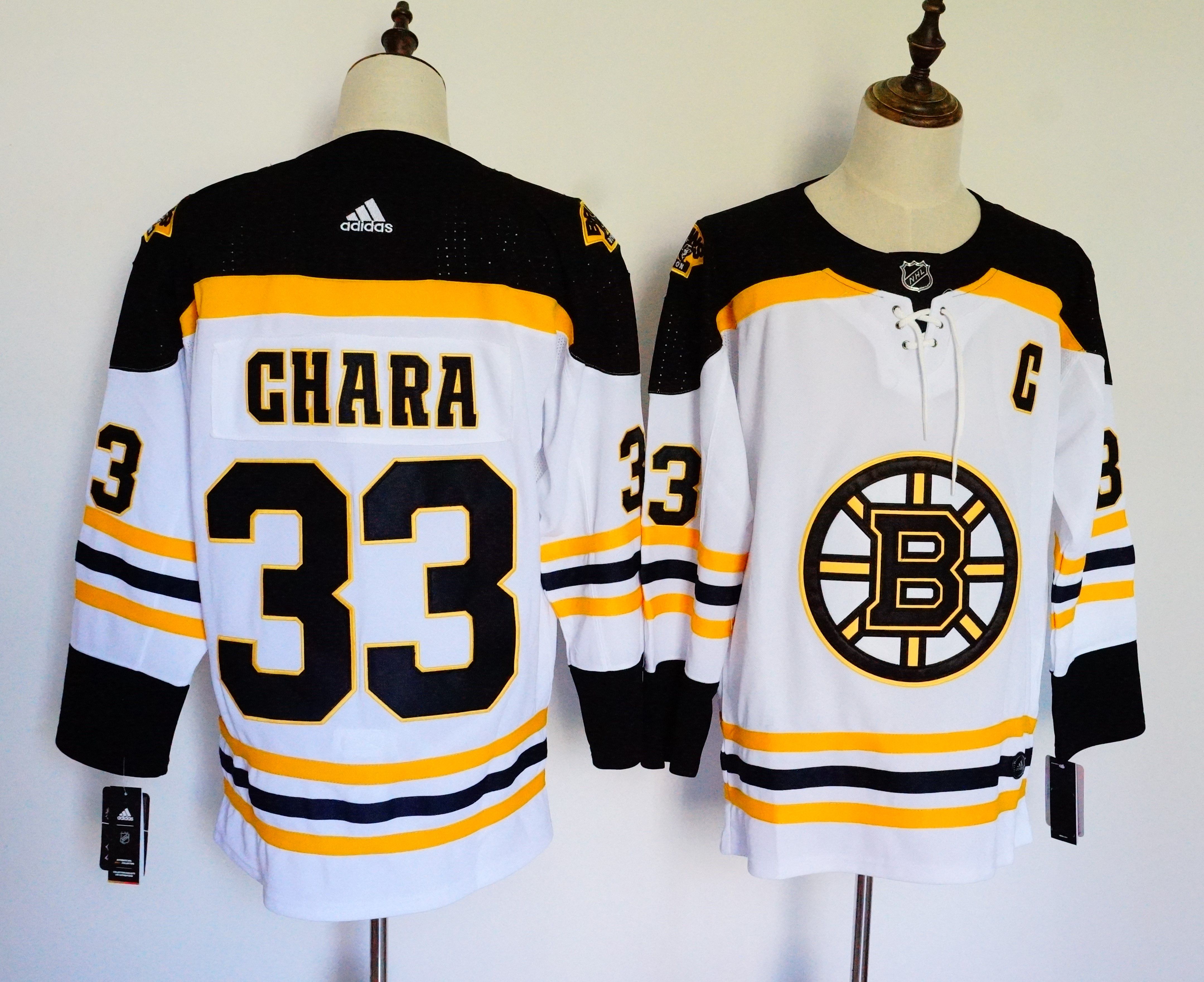Men Boston Bruins #33 Chara White Hockey Stitched Adidas NHL Jerseys->anaheim ducks->NHL Jersey